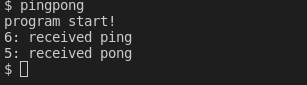 pingpong运行结果